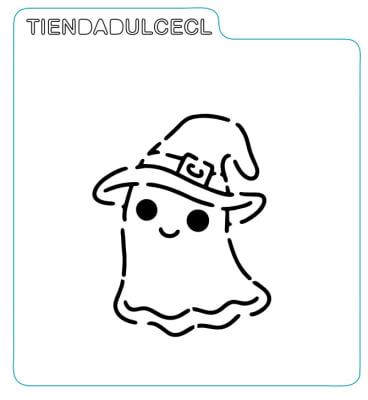 Stencil Halloween Fantasma N°21