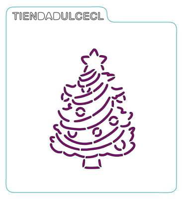 Stencil Navidad Pino1