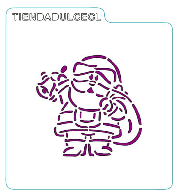 Stencil Navidad Santa Campanilla