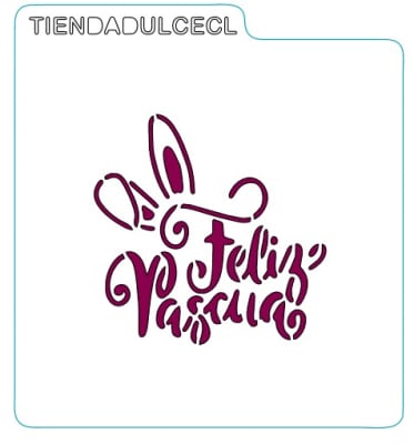 Stencil Pascua Feliz Pascua