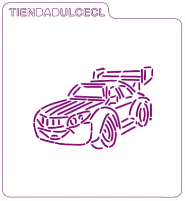 Stencil Auto de Carreras