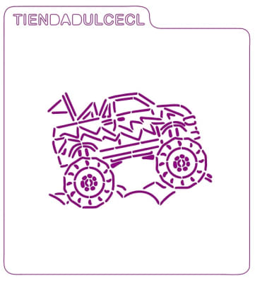 Stencil Monster Truck