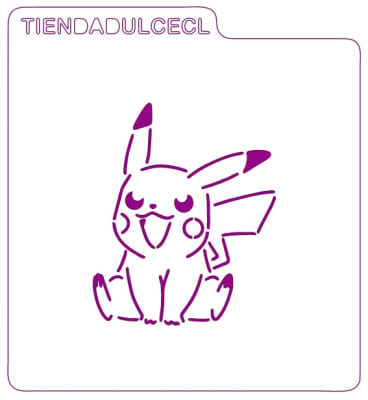 Stencil Pikachu