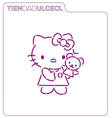 Stencil Hello Kitty1