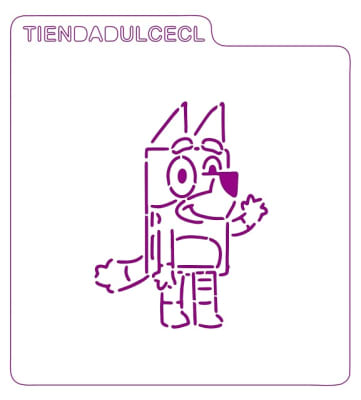 Stencil Bluey