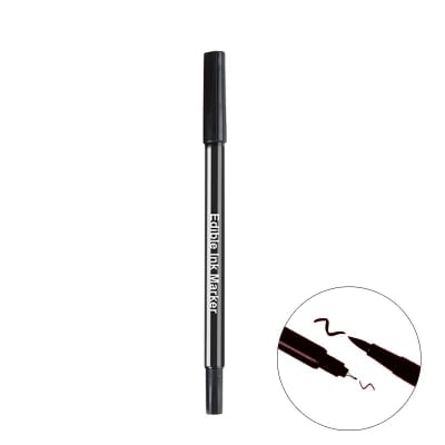 Marcador Doble Punta Linner/Pincel Negro1