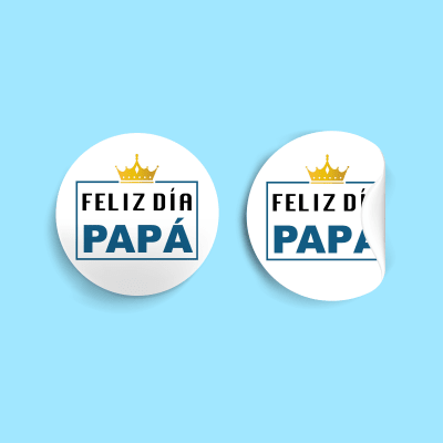 Stickers Papá N°2 - 24 Unidades