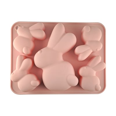 Molde 5 Conejos Silicona