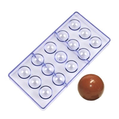 Molde Acrílico Semi Esfera 3,2 cm.1