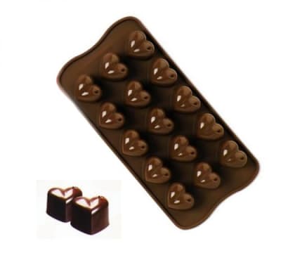 Molde Chocolate Corazón Silicona