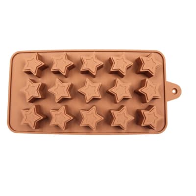 Molde Chocolate Estrella Relieve Silicona