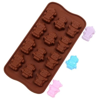 Molde Chocolate Robot Silicona1