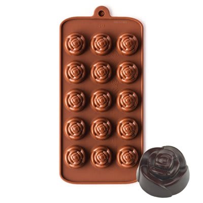 Molde Chocolate Rosas Silicona