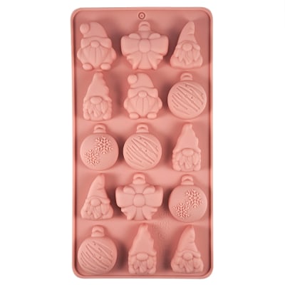 Molde Duendes y Esferas Navidad Silicona1