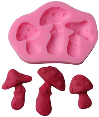 Molde Fondant Hongos Silicona1