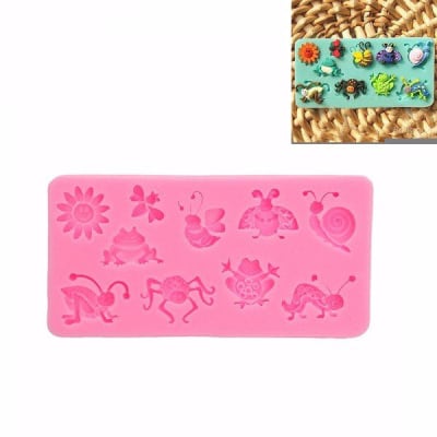 Molde Fondant Insectos Silicona