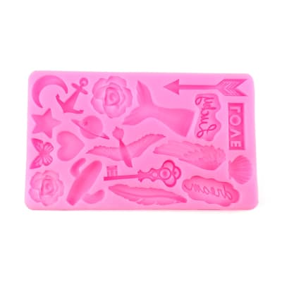Molde Fondant Love Silicona1