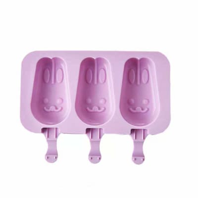 Molde Helado Cakesicles Conejo 3 Cavidades Silicona1