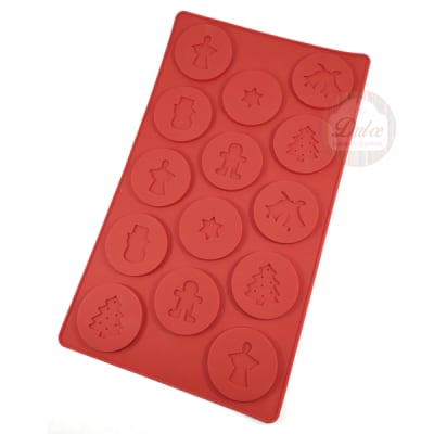 Molde Silicona Monedas Navidad1