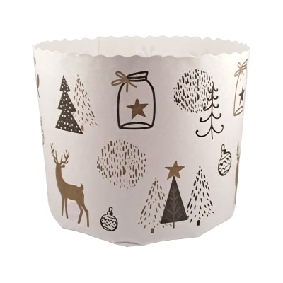 Molde Papel Panettone Navidad 1 kg. N°11 - 5 Unidades1