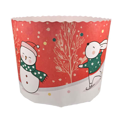 Molde Papel Panettone Navidad 1 kg. N°6 - 5 Unidades