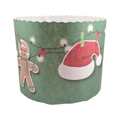 Molde Papel Panettone Navidad 1 kg. N°7 - 5 Unidades