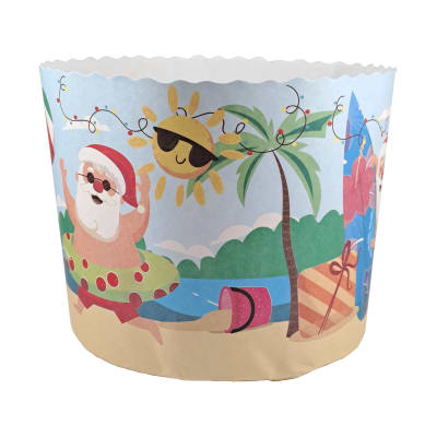 Molde Papel Panettone Navidad 1 kg. N°9 - 5 Unidades