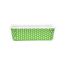 Molde Laminado Queque Verde 20x7x6 cm. 10 Unidades
