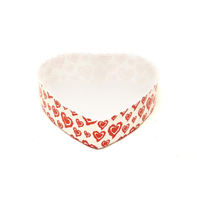 Molde Papel Queque Corazón Estampado Papel 10 Unid.