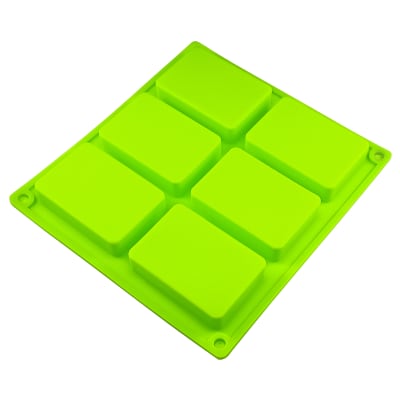 Molde Rectangular 6 Cavidades Silicona