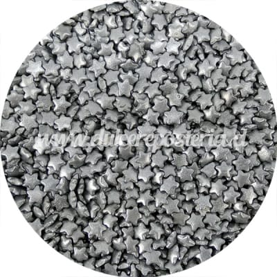 Decoración Estrellas Plateadas 100 gr.1
