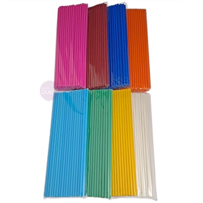 Palitos Plásticos Lisos 15 cm. 50 Unidades1