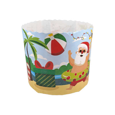Molde Papel Panettone Navidad 500 gr. N°4 - 5 Unidades