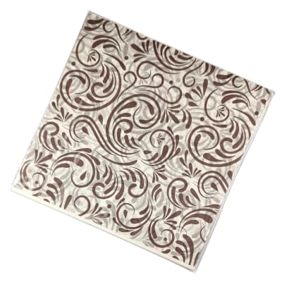 Papel Antigrasa para Alfajores Floral Vintage Café 100 Unidades