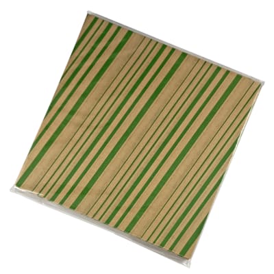 Papel Antigrasa para Alfajores Lineas Verde 100 Unidades