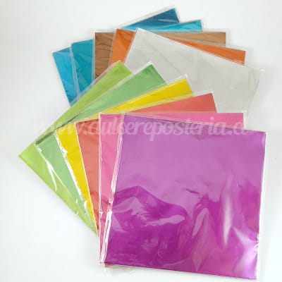 Papel Metalizado 14x14 cm.1