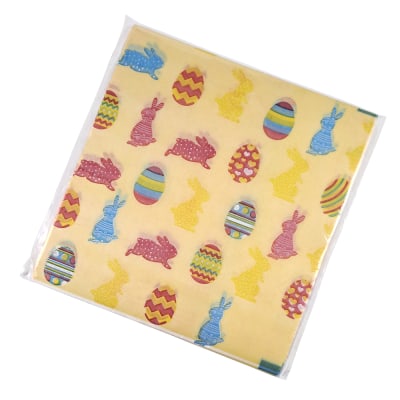 Papel Antigrasa para Alfajores Pascua Amarillo 100 Unidades