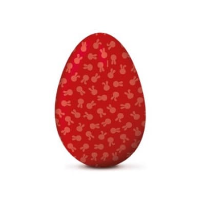 Papel para Chocolate Cara Conejo Rojo
