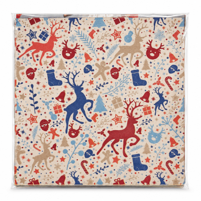 Papel Antigrasa para Alfajores Navidad N°1 - 100 Unidades