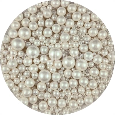 Perlas Decorativas Blanca Surtida 70 gr.1