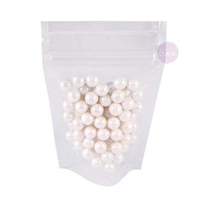 Perlas Decorativas 70 gr. Blancas 8 mm.