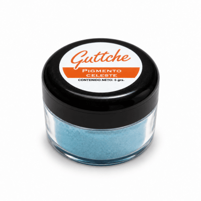 Pigmento Nacarado Guttche Celeste 5 gr.