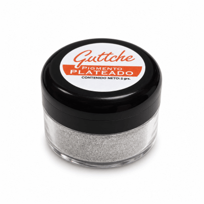 Pigmento Nacarado Guttche Plateado 5 gr.