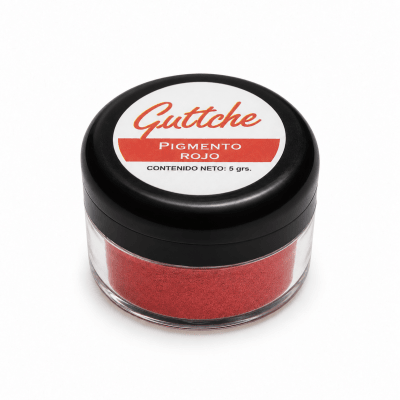 Pigmento Nacarado Guttche Rojo 5 gr.