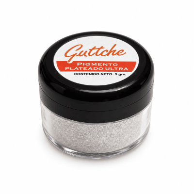 Pigmento Nacarado Guttche Ultra Plateado 5 gr.