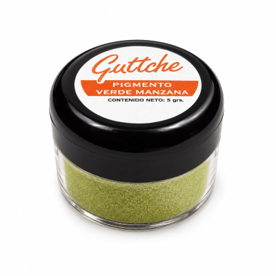 Pigmento Nacarado Guttche Verde Manzana 5 gr.