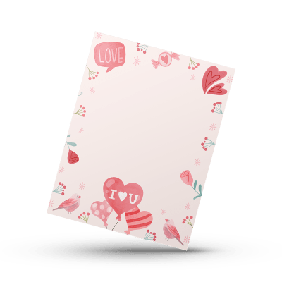 Cookie Card 10x13 cm. Amor N°3 - 10 Unidades