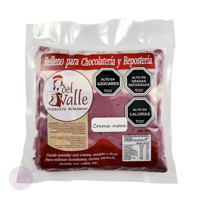 Relleno para Repostería Sabor Crema Mora 250 gr.