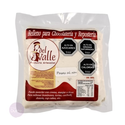 Relleno para Repostería Sabor Pasas al Ron 250 gr.