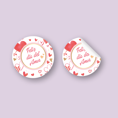 Stickers Día del Amor N°4 - 24 Unidades1